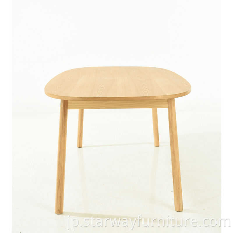 高品質のモダンなデザイン家具固体灰の木製のダイニングテーブル
